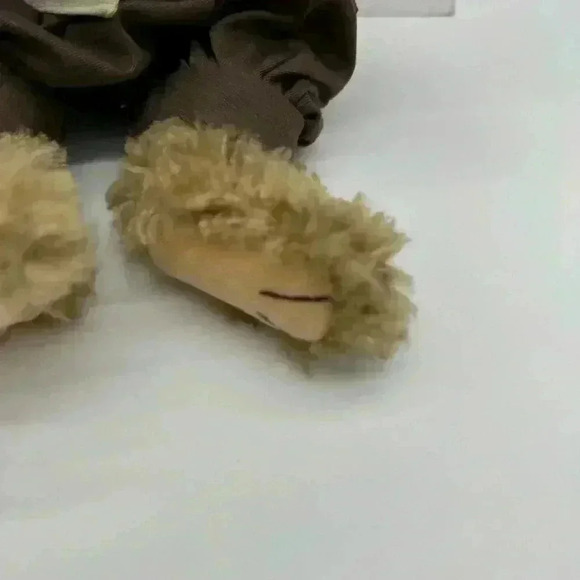 THE BEARINGTON COLLECTION Bear Fishing Grandpa Plush Bear 14” Fuzzy Brown Dad - Picture 3 of 5